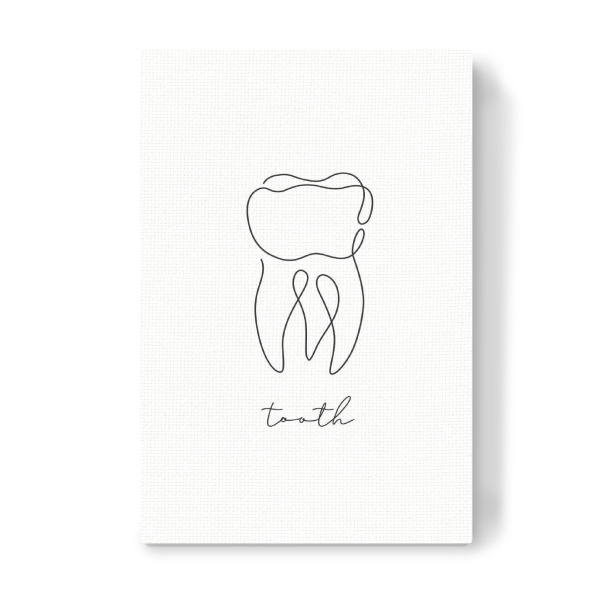 Leinwandbild "Linie des Zahnstifts" artboxONE - Menschen - Zahn,Linie,Stift,Anatomie,Symbol,Körper,Gesundheit,Medizin,Medizinische,Interne,Orgel