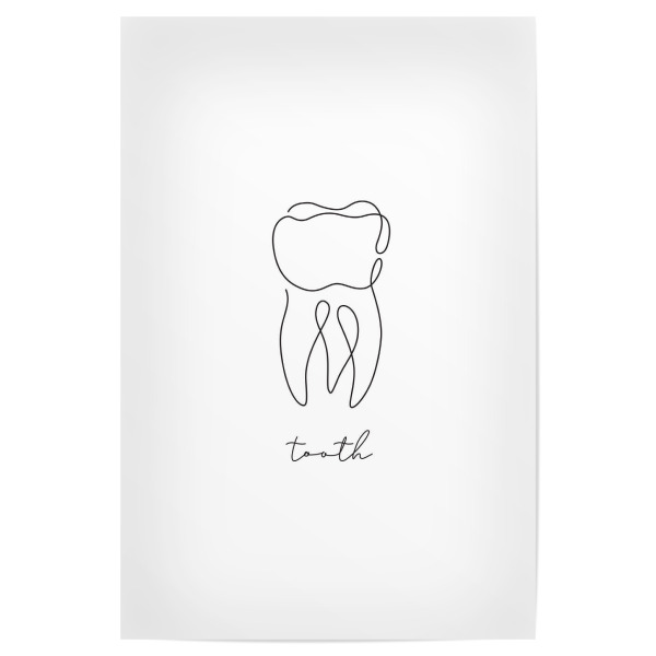 Poster 30x20 cm "Linie des Zahnstifts" artboxONE - Menschen - Zahn,Linie,Stift,Anatomie,Symbol,Körper,Gesundheit,Medizin,Medizinische,Interne,Orgel
