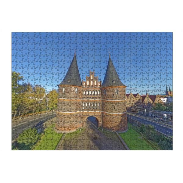 artboxONE Puzzle "Holstentor Lübeck" artboxONE - Städte,Reise,Architektur,Reise / Länder,Städte / Weitere