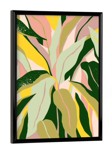 Poster mit schwarzem Rahmen "Tropical Houseplant" artboxONE - Natur