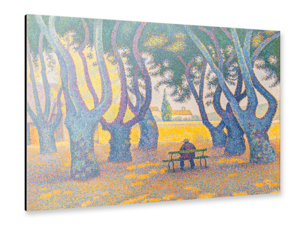 Alu-Dibond "Place des Lices, Saint-Tropez" 30x20 cm artboxONE