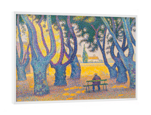 Poster mit weißem Rahmen "Place des Lices, Saint-Tropez" artboxONE - Städte,Natur,Reise,Reise / Länder,Für Mama