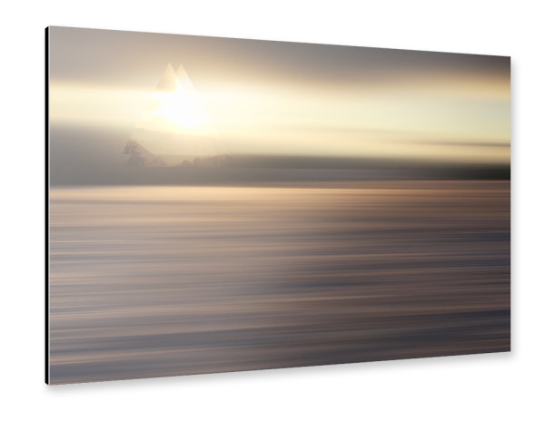 Alu-Dibond "Bewegte Schneelandschaft" 30x20 cm artboxONE