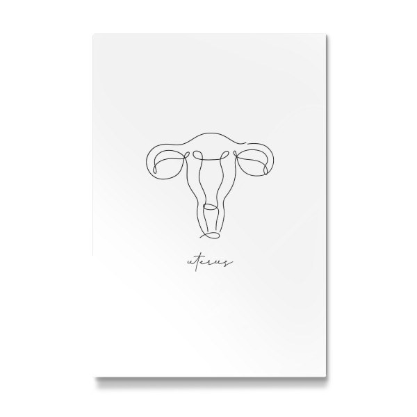 Galerie-Print "Uterus-Stiftlinie" 30x20 cm artboxONE