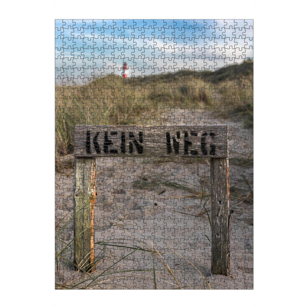 Puzzle Ravensburger "Kein Weg - Sylt in den Dünen" artboxONE - Reise / Strand und Meer
