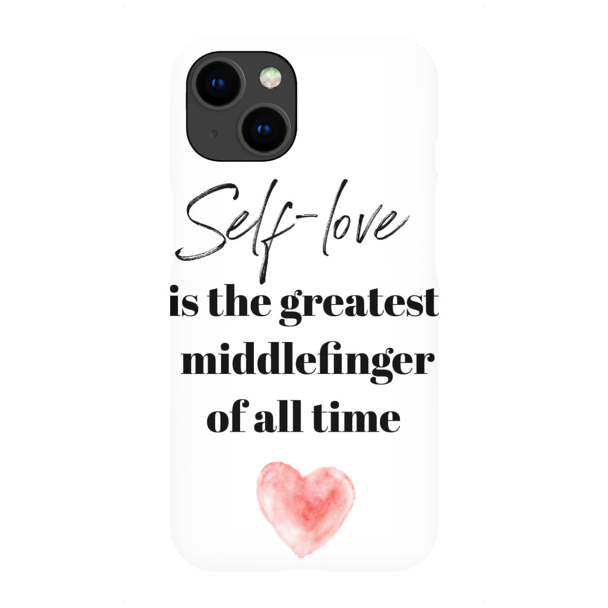 iPhone "Self-love - der beste Mittelfinger" Premium-Case Handyhülle artboxONE