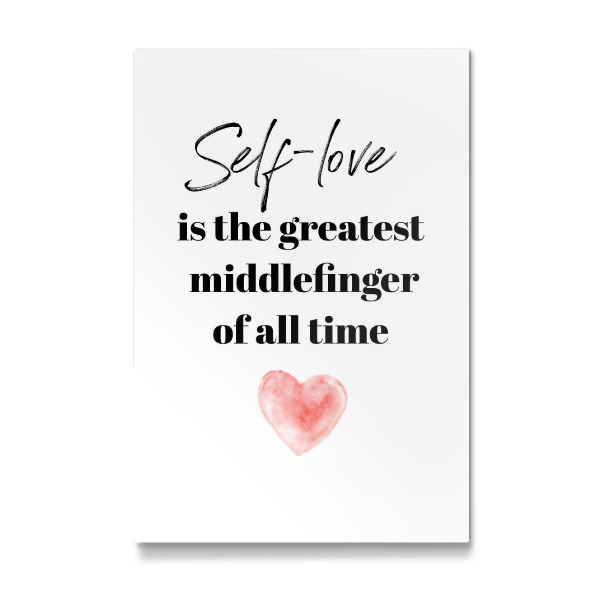 Galerie-Print "Self-love - der beste Mittelfinger" 30x20 cm artboxONE
