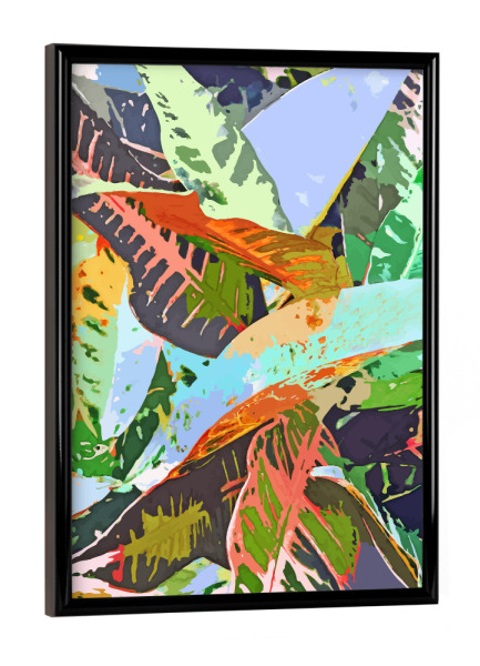 Poster mit schwarzem Rahmen "Dschungelpflanzen" artboxONE - Natur,Floral,Abstrakt