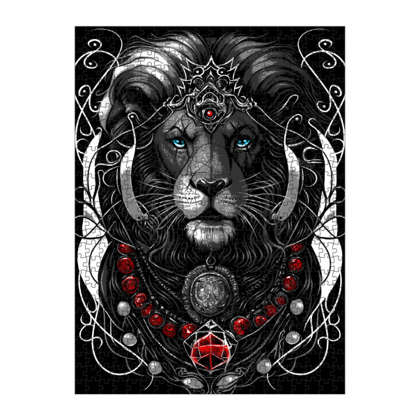 Puzzle Ravensburger "Moderner Löwe voller Juwelen" artboxONE - Tiere