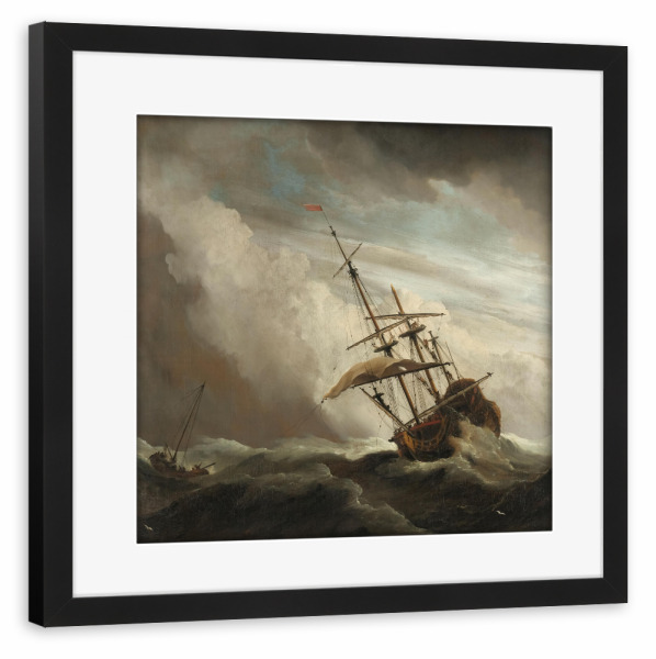 Poster mit Rahmen schwarz "Schiff auf hoher See" artboxONE - Reise,Reise / Länder,Städte / Amsterdam