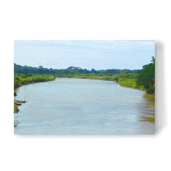 Leinwandbild "Flusslandschaft in Costa Rica" artboxONE - Natur,Reise,Reise / Länder - Fluss,Flusslandschaft,Lanschaftsfotografie,Landschaft,Costa rica