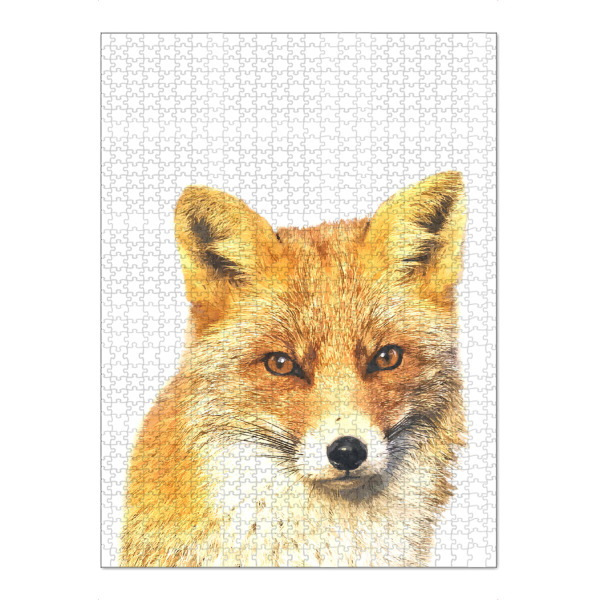 Puzzle Ravensburger "Fuchs-Peekaboo" artboxONE - Tiere - Fuchs,Tier,Tiere,Rotfuchs,Porträt,Gucken,Waldtier,Waldtiere - Bild fuchs