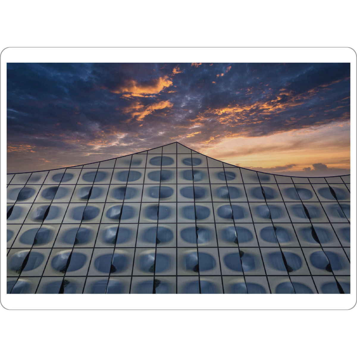 Tischset "Window Wavepeak in Sundown Sky" artboxONE - Städte,Städte / Hamburg,Reise,Architektur,Reise / Länder