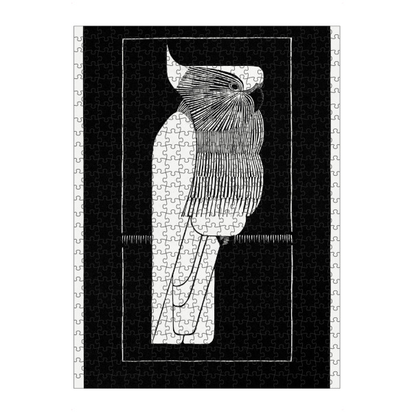 Puzzle Ravensburger "Samuel de Mesquita - Kakadu" artboxONE - Tiere,Schwarzweiß