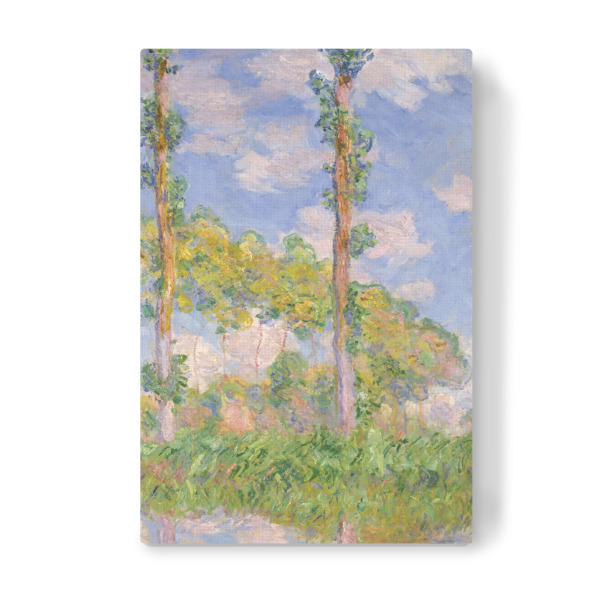 Leinwandbild "Pappeln auf der Sonne" artboxONE - Natur - Claude monet,Pappeln auf der sonne,Kunst,Malerei,Gemälde,Bäume,Natur,Himmel,Wolken