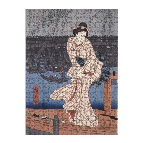 Puzzle Ravensburger "Abend auf dem Sumida-Fluss" artboxONE - Natur,Reise,Menschen,Reise / Strand und Meer,Reise / Asien