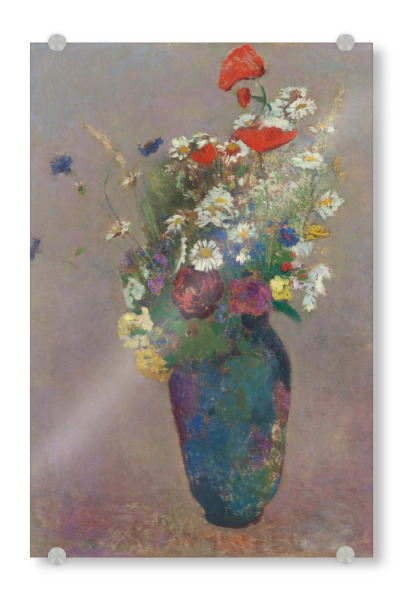 Acrylglasbild "Vase mit Blumen - Odilon Redon" artboxONE - Floral