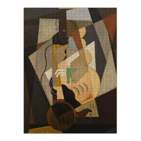 Puzzle Ravensburger "Frau mit Mandoline" artboxONE - Abstrakt,Menschen,Musik,Geometrie