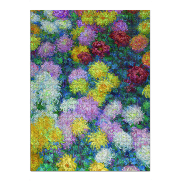 Puzzle Ravensburger "Chrysanthemen" artboxONE - Natur,Floral - Claude monet,Chrysanthemen,Blumen,Floral,Natur,Kunst,Malerei,Gemälde,Botanisch