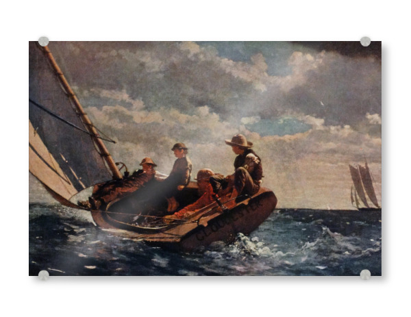 Acrylglasbild "Winslow Homer - Breezing Up" artboxONE - Natur,Menschen,Reise / Strand und Meer