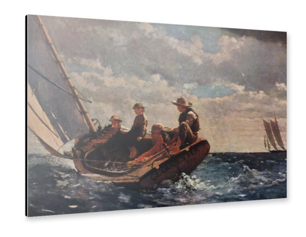 Alu-Dibond "Winslow Homer - Breezing Up" 30x20 cm artboxONE