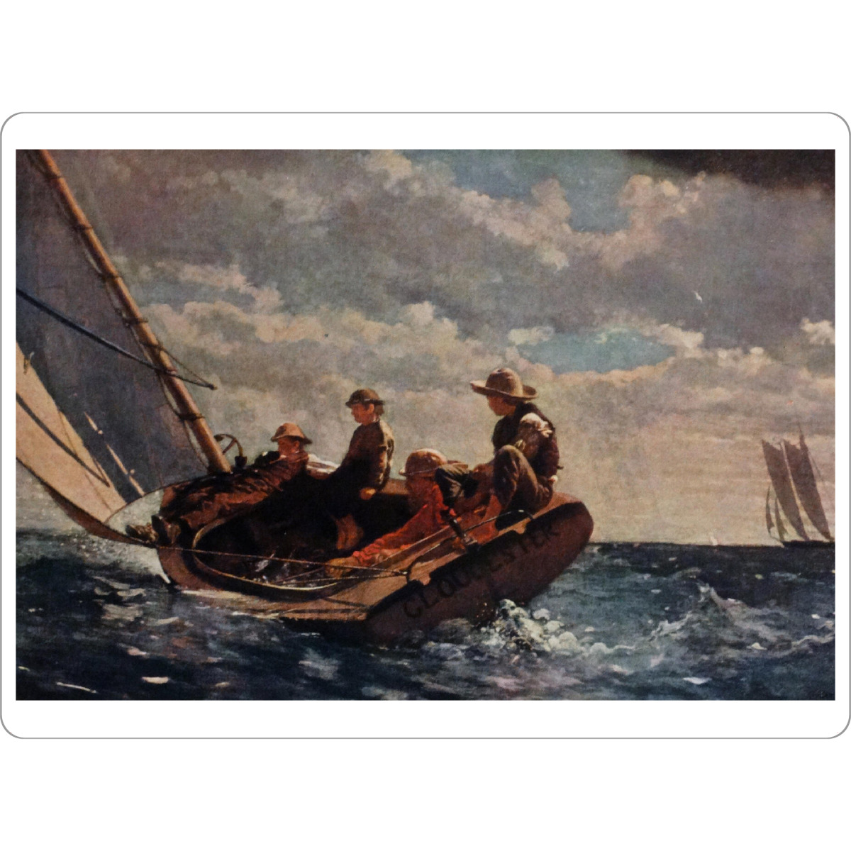 Tischset "Winslow Homer - Breezing Up" artboxONE - Natur,Menschen,Reise / Strand und Meer