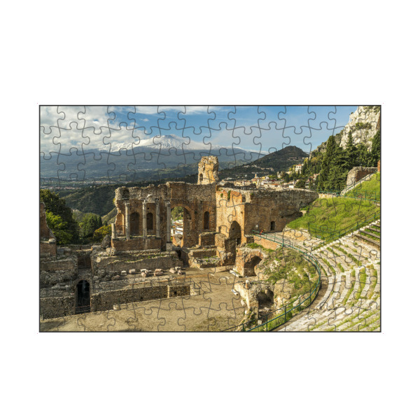 artboxONE Puzzle "Teatro Greco, Taormina" artboxONE - Natur,Reise,Architektur - Teatro greco,ätna,Taormina,Sizilien,Italien,Natur,Landschaft