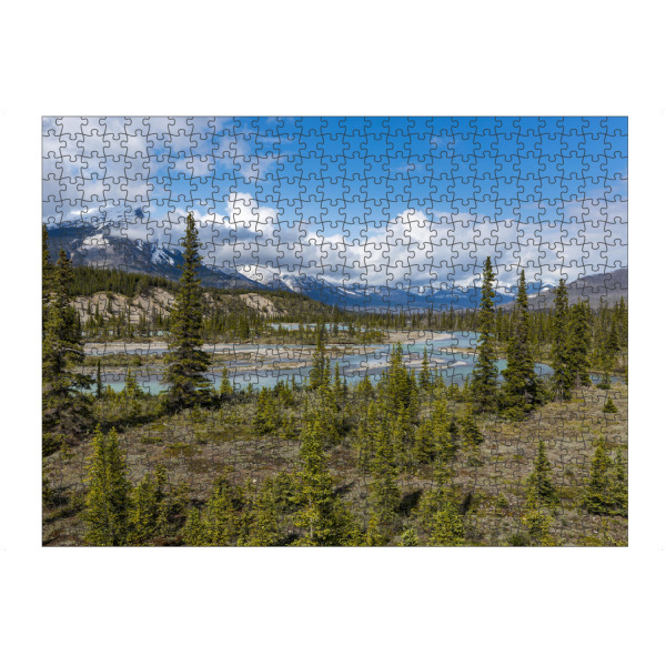 Puzzle Ravensburger "Saskatchewan River Crossing" artboxONE - Natur