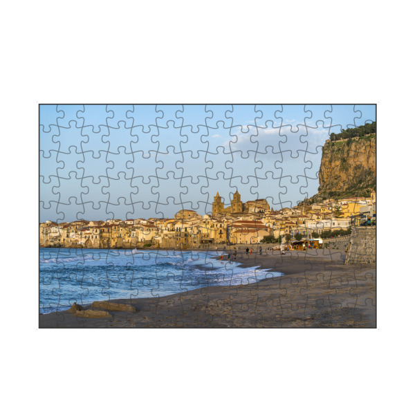 artboxONE Puzzle "Cefalu, Sizilien" artboxONE - Reise / Strand und Meer - Italien,Sizilien,Süditalien,Cefalu,Altstadt,Strand,Kathedrale