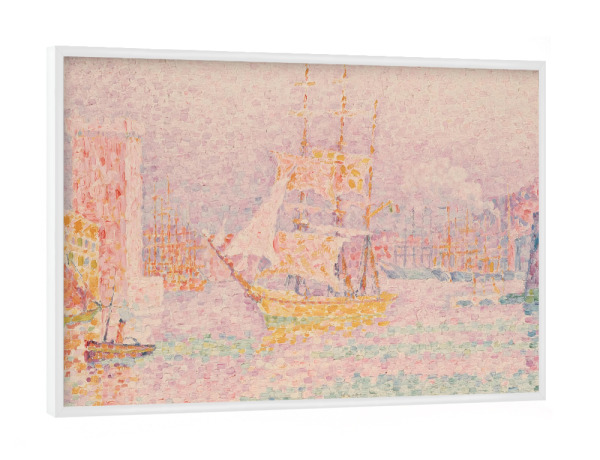 Poster mit weißem Rahmen "Hafen von Marseille" artboxONE - Städte,Reise,Architektur,Reise / Länder,Städte / Weitere