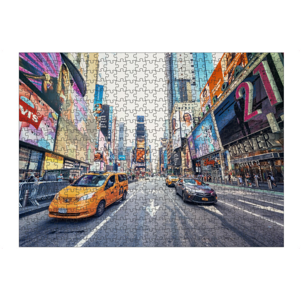 Puzzle Ravensburger "Gelbes Taxi" artboxONE - Städte,Städte / New York,Reise,Architektur,Reise / Länder