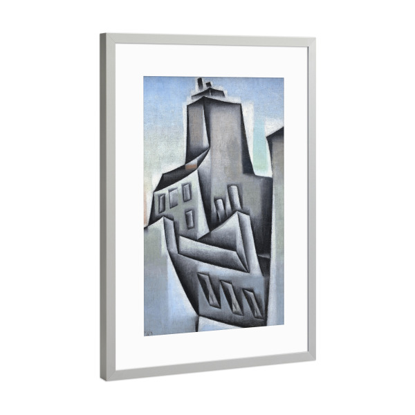 Poster mit Rahmen Silber "Häuser in Paris" artboxONE - Städte,Reise,Architektur,Städte / Paris,Reise / Länder