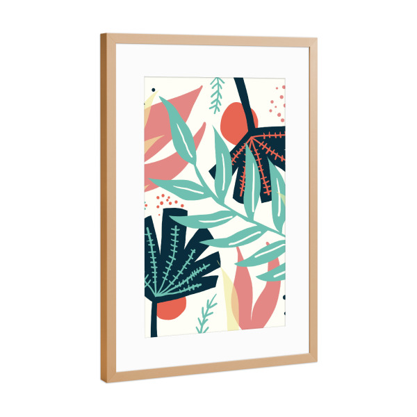 Poster mit Rahmen Kupfer "Rustikale Sonnenuntergänge" artboxONE - Abstrakt