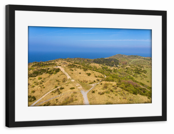 Poster mit Rahmen schwarz "Wege, Küste, Meer" artboxONE - Natur,Reise,Reise / Strand und Meer
