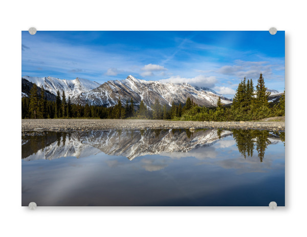 Acrylglasbild "Rocky Mountains gespiegelt" artboxONE - Natur,Reise