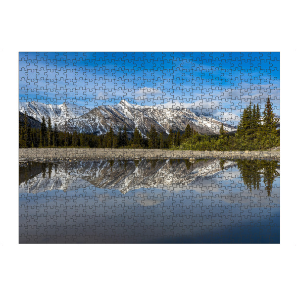 artboxONE Puzzle "Rocky Mountains gespiegelt" artboxONE - Natur,Reise