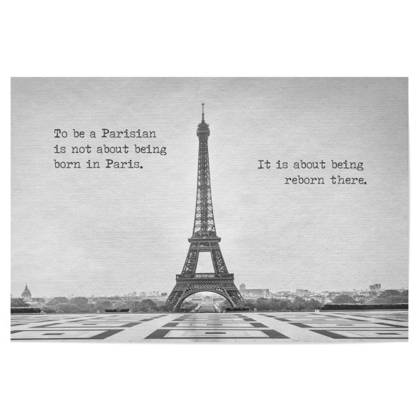 Poster 30x20 cm "In Paris wiedergeboren" artboxONE - Typografie,Architektur,Städte / Paris