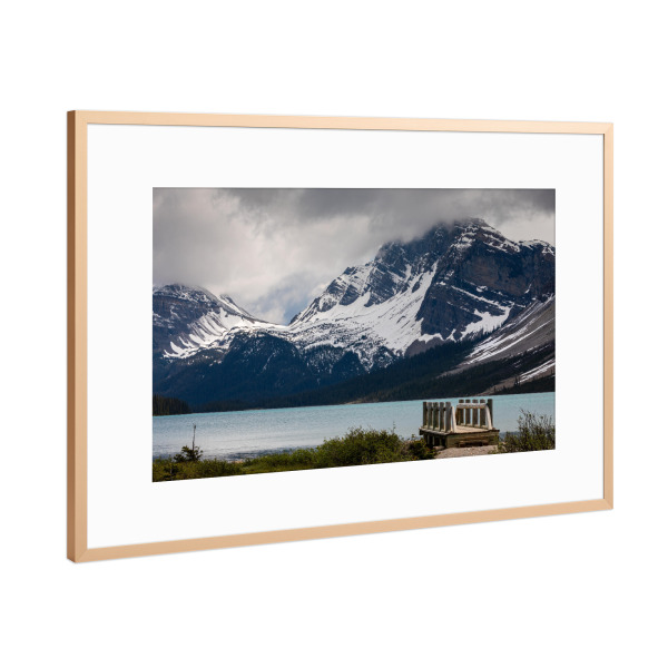 Poster mit Rahmen Kupfer "Der Lake Bow in Kanada" artboxONE - Natur,Reise