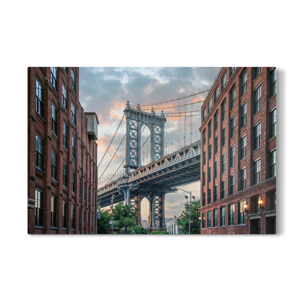 Galerie-Print "Manhattan-Brücken-Sonnenuntergang" 30x20 cm artboxONE