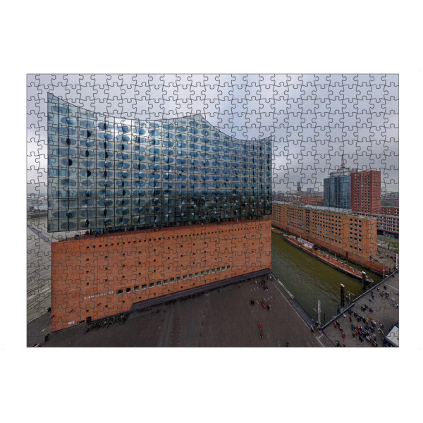 Puzzle Ravensburger "Elhpi & Columbushaus - Ostseite" artboxONE - Städte,Städte / Hamburg,Reise,Architektur,Reise / Länder