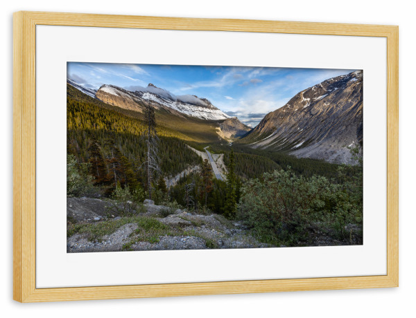 Poster mit Rahmen kiefer "Kanadas Rocky Mountains" artboxONE - Natur,Reise