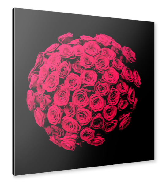 Alu-Dibond "Schöner Blumenstrauß" 30x30 cm artboxONE