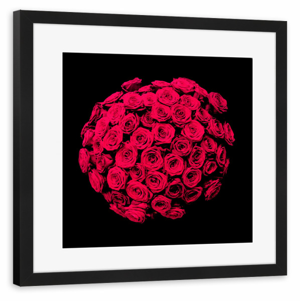 Poster mit Rahmen schwarz "Schöner Blumenstrauß" artboxONE - Natur,Floral