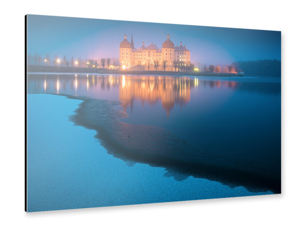 Alu-Dibond "Winter in Moritzburg" 30x20 cm artboxONE