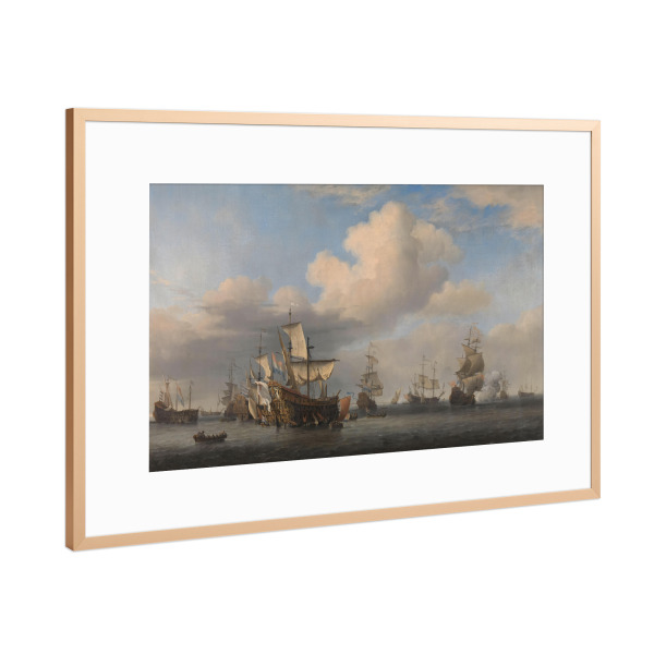 Poster mit Rahmen Kupfer "Viertägige Schlacht" artboxONE - Reise,Reise / Strand und Meer