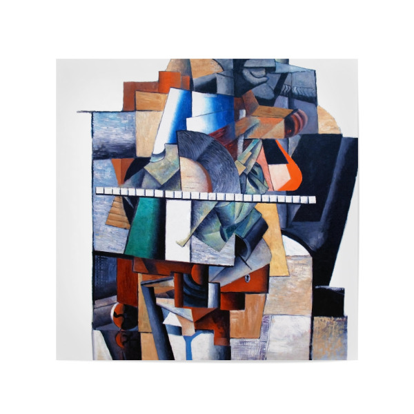 Poster 20x20 cm "Porträt von Michail Matjuschin" artboxONE - Abstrakt,Geometrie