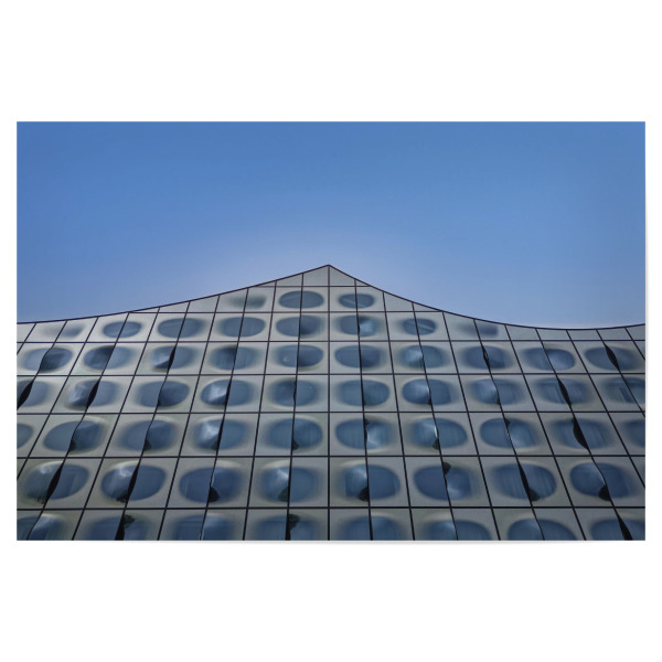 Poster 30x20 cm "Window Wavepeak in blue Sky" artboxONE - Städte,Städte / Hamburg,Reise,Architektur,Reise / Länder