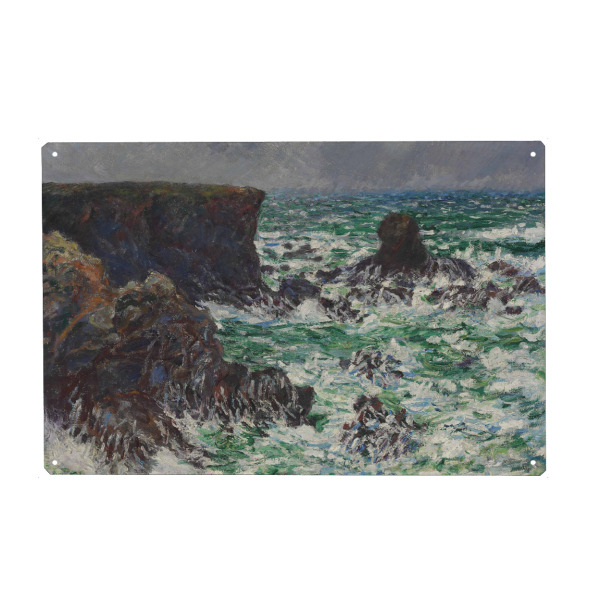 Holzbild "Claude Monet - Löwenfelsen" artboxONE - Natur,Reise,Reise / Strand und Meer