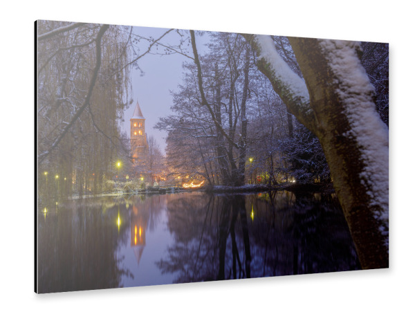 Alu-Dibond "Stiftsruine bei Nacht" 30x20 cm artboxONE