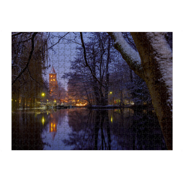 Puzzle Ravensburger "Stiftsruine bei Nacht" artboxONE - Architektur